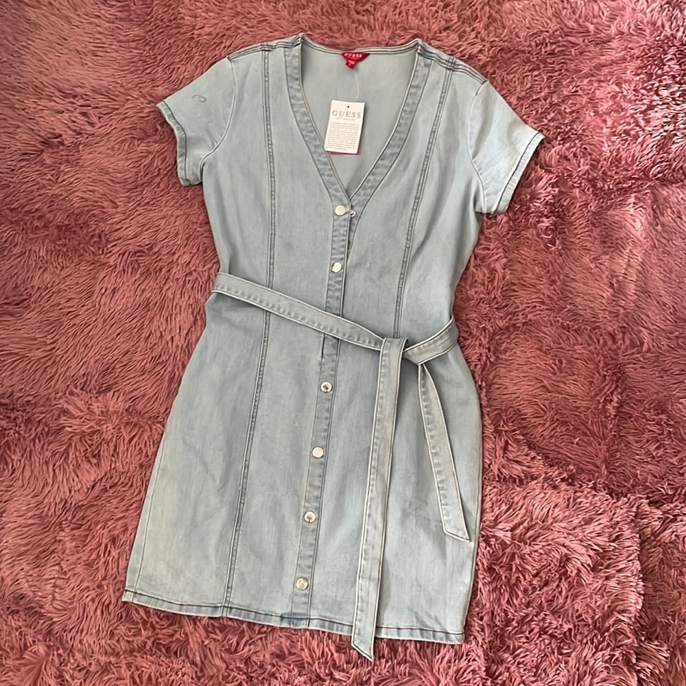 Guess Blue Jean Mini Dress